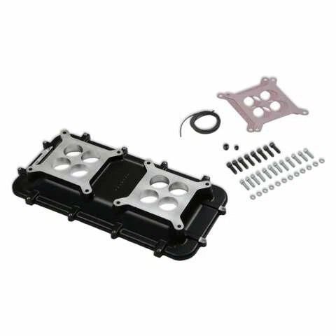 Mid-Rise Plenum Base Adapter Kit - GM LS1_LS2_LS6 - Black 300-267BK